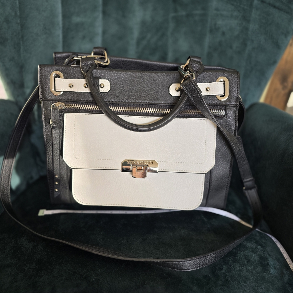 Steve Madden Black and White Handbag